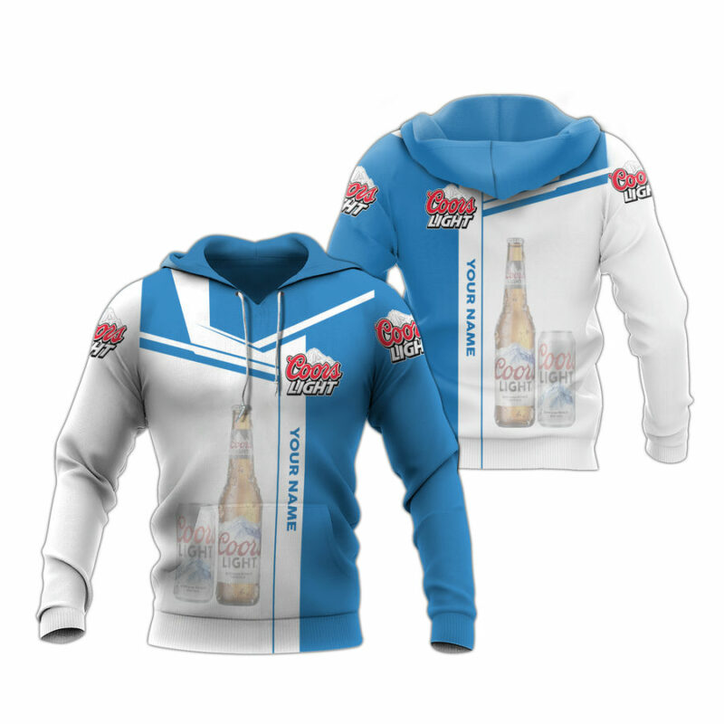 Personalized Coors Light Logo All Over Print Hoodie