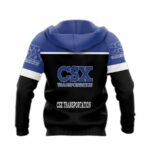 Personalized csx transportation all over print hoodie back side