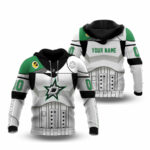 Personalized dallas stars star wars all over print hoodie