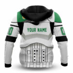 Personalized dallas stars star wars all over print hoodie back side