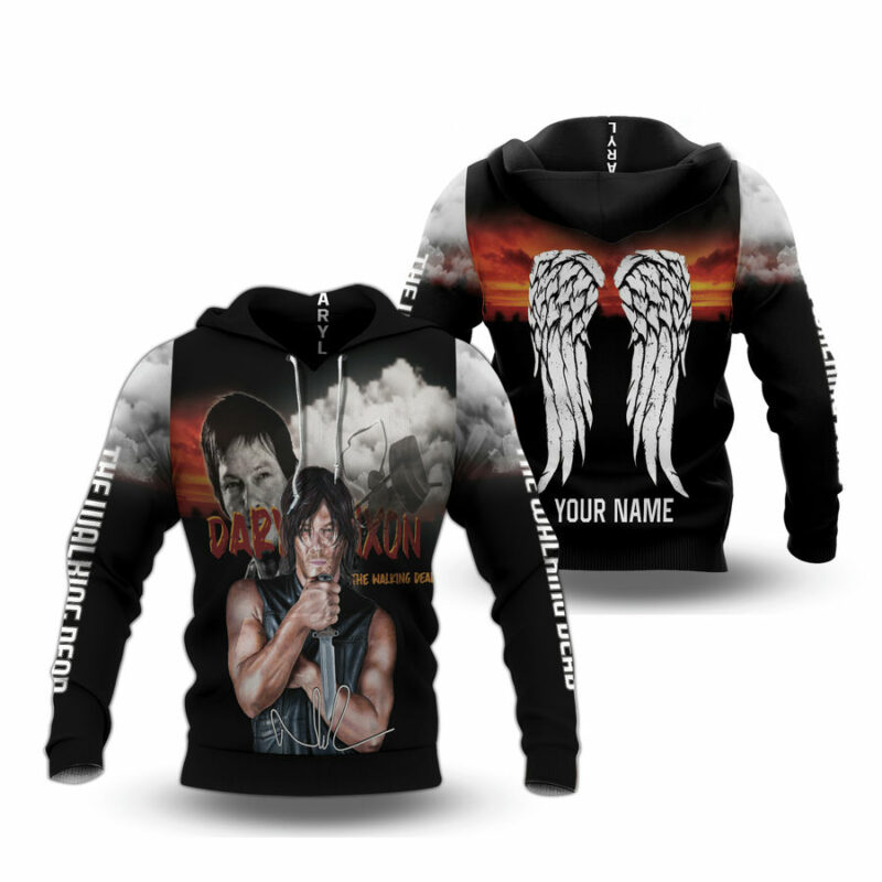 Personalized Daryl Dixon All Over Print Hoodie