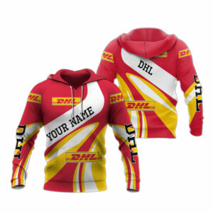 Personalized dhl logo 2 all over print hoodie