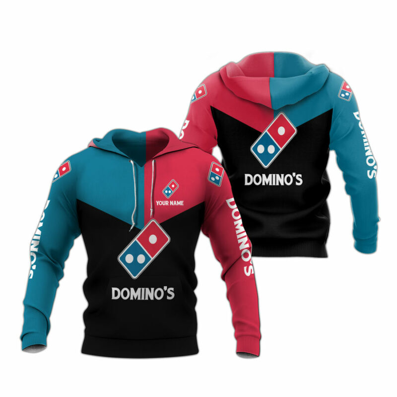 Personalized Dominos Pizza Logo In My Heart 2 All Over Print Hoodie