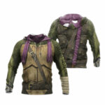 Personalized donatello tmnt don donnie purple cosplay all over print hoodie
