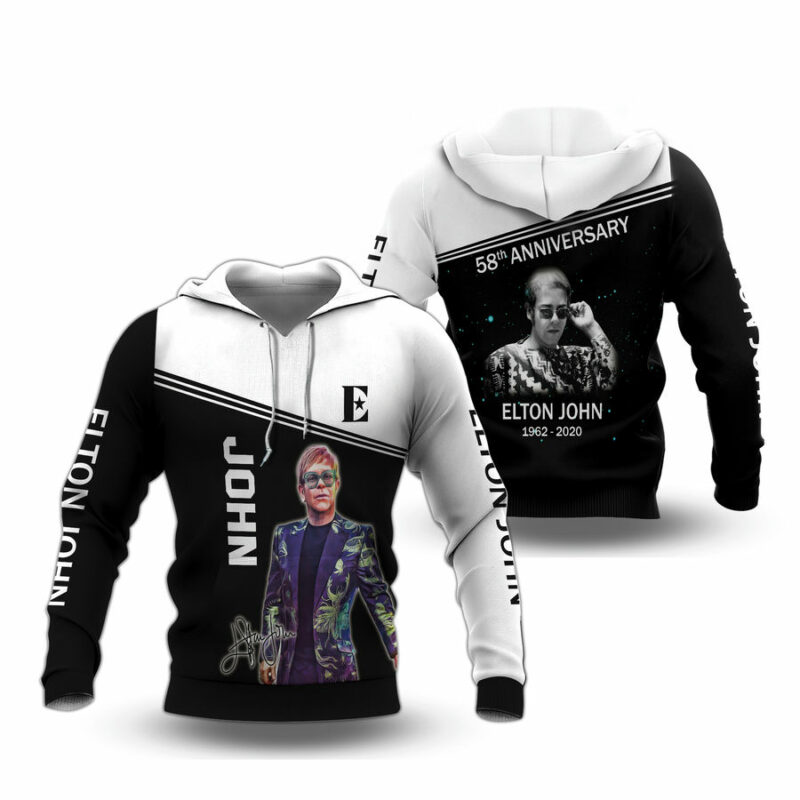 Personalized Elton John All Over Print Hoodie