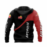 Personalized frito lay logo black and red all over print hoodie back side