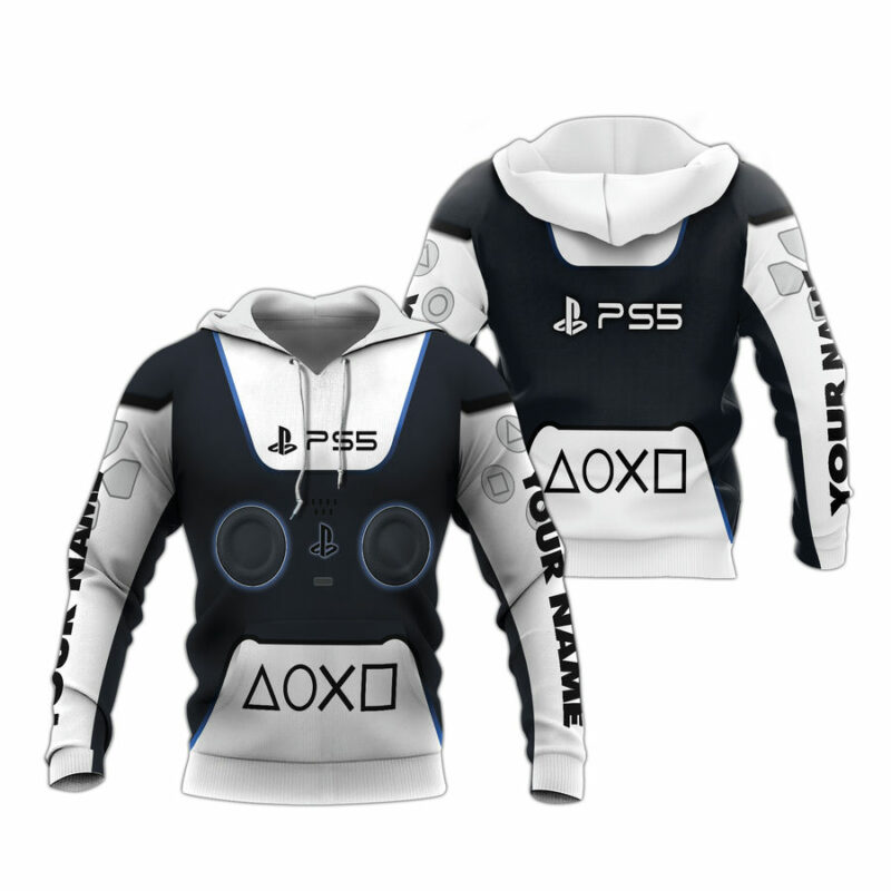 Personalized Game Gamer Ps5 Controller All Over Print Hoodie