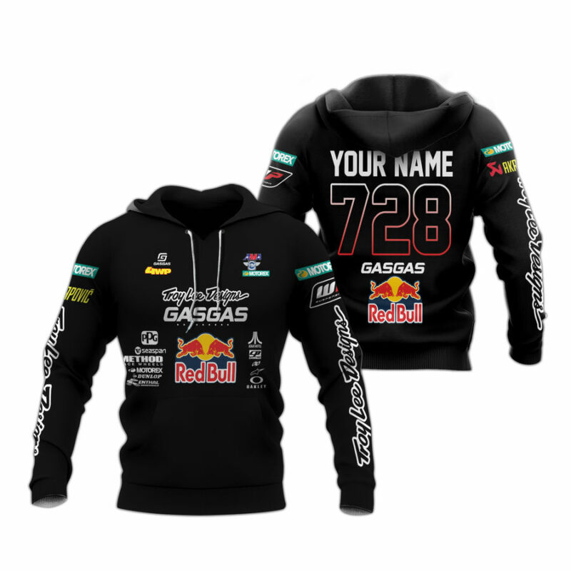Personalized Gas Gas Red Bull All Over Print Hoodie