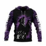 Personalized ghostface scream all over print hoodie front side