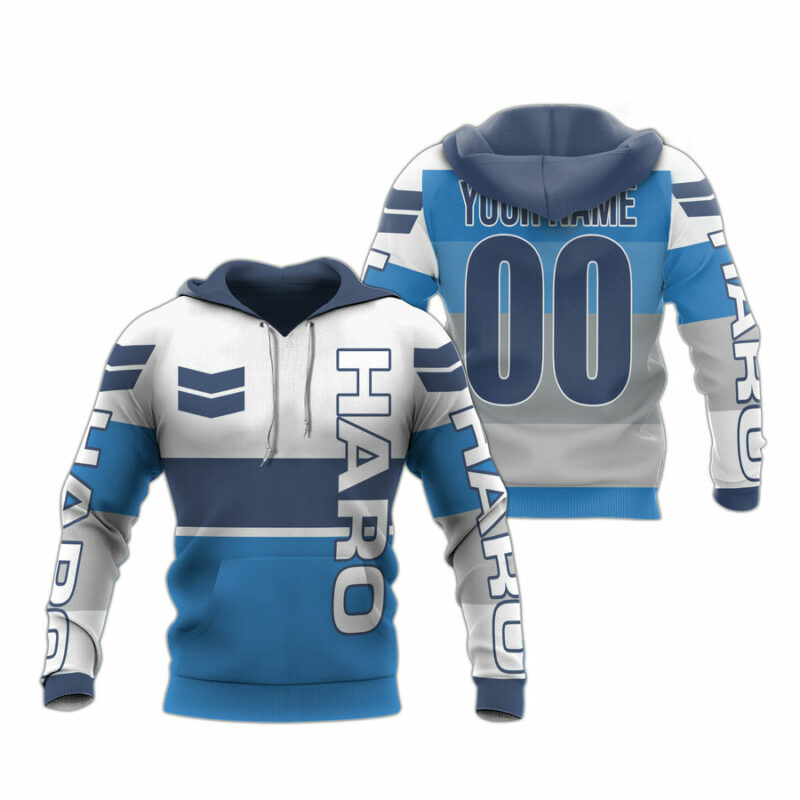 Personalized Haro Racing Bmx Blue All Over Print Hoodie