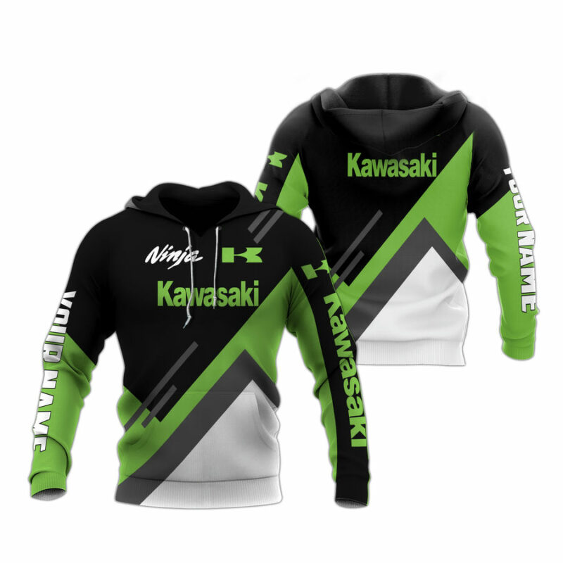 Personalized Kawasaki Ninja Racing All Over Print Hoodie