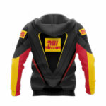 Personalized logo dhl black 1 all over print hoodie back side