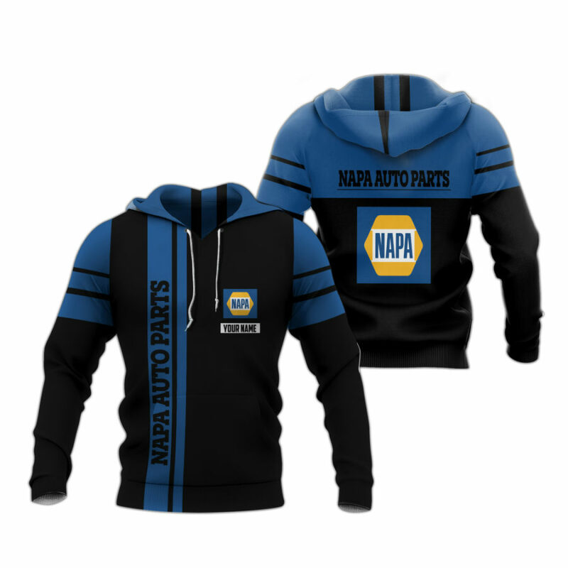 Personalized Logo Napa Auto Parts My Heart Black And Blue 4 All Over Print Hoodie