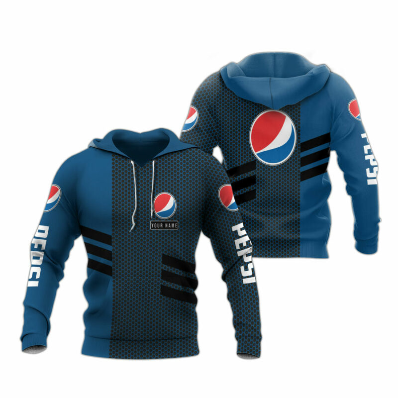 Personalized Logo Pepsi All Over Print Hoodie