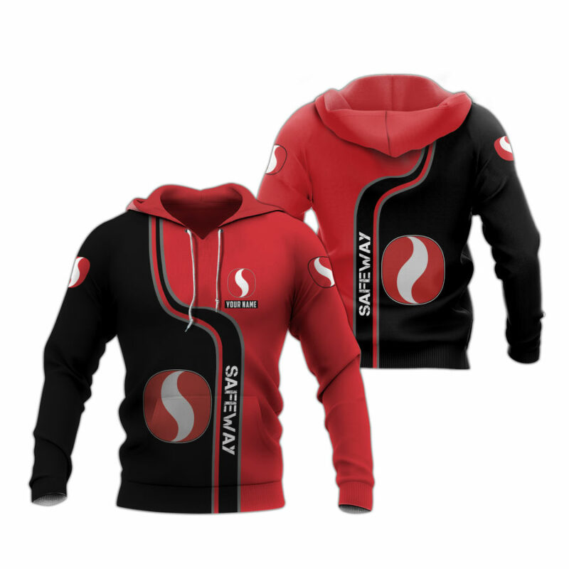 Personalized Logo Safeway My Heart Black And Red All Over Print Hoodie