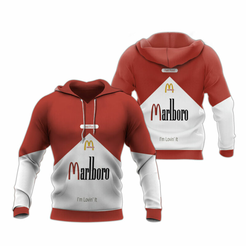Personalized Marlboro And Mcdonalds All Over Print Hoodie
