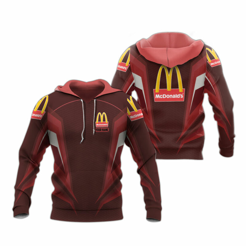 Personalized Mcdonald Is Red All Over Print Hoodie