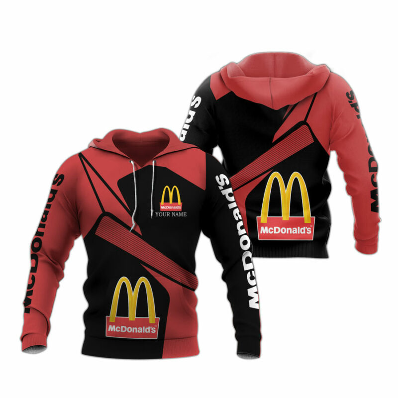 Personalized Mcdonalds Logo All Over Print Hoodie