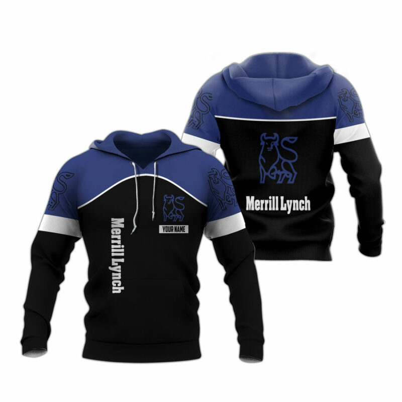 Personalized Merrill Lynch Logo All Over Print Hoodie