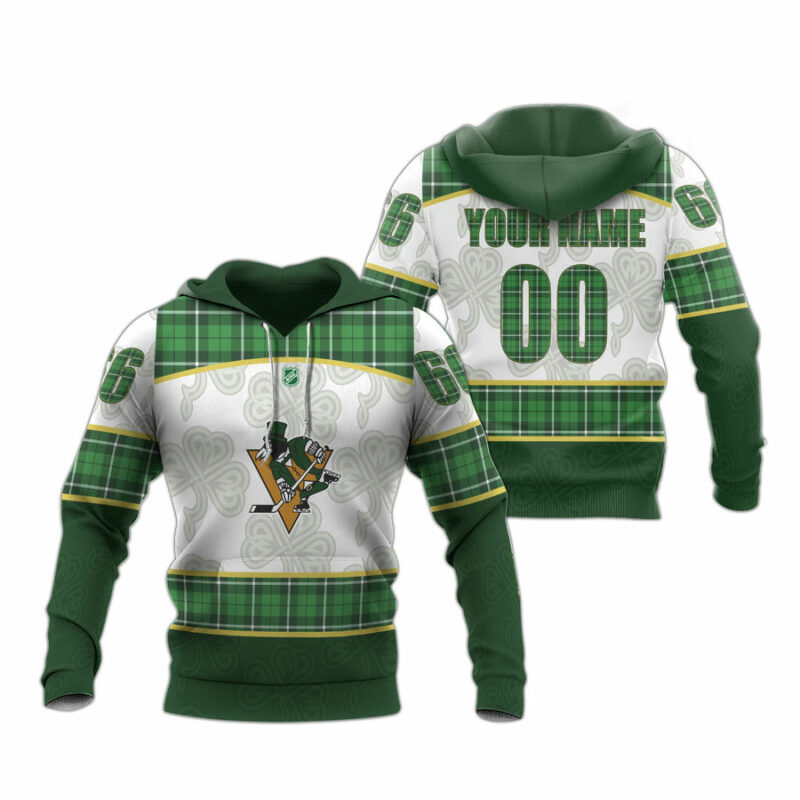 Personalized Pittsburgh Penguins Stpatrick Days Concepts All Over Print Hoodie