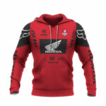 Personalized racing car honda all over print hoodie front side