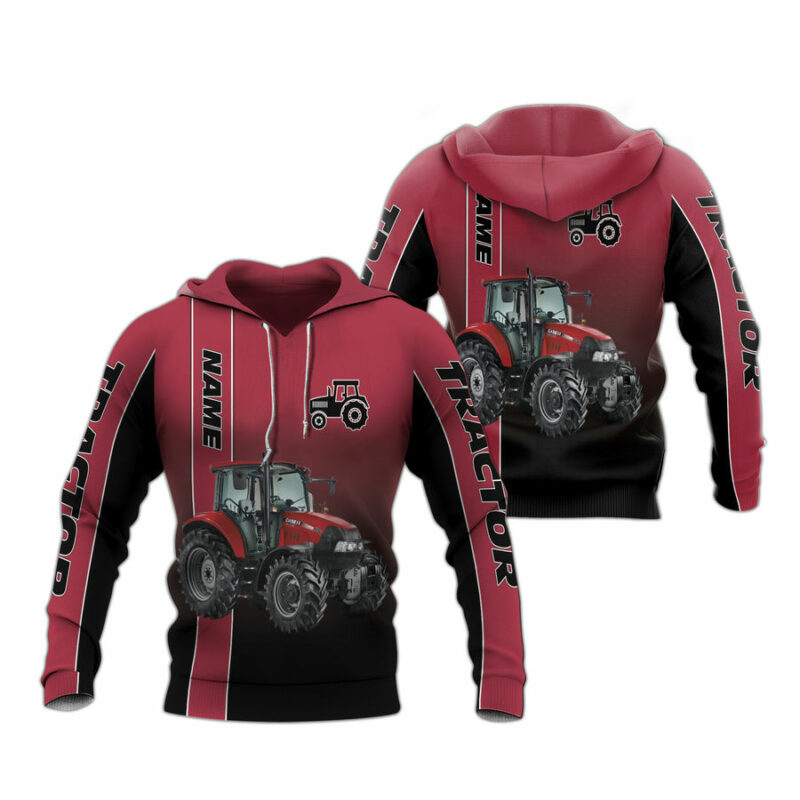 Personalized Red Tractor So Cool All Over Print Hoodie