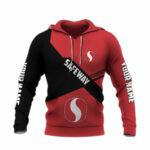 Personalized safeway logo all over print hoodie front side