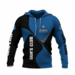 Personalized sams club logo in my heart all over print hoodie front side