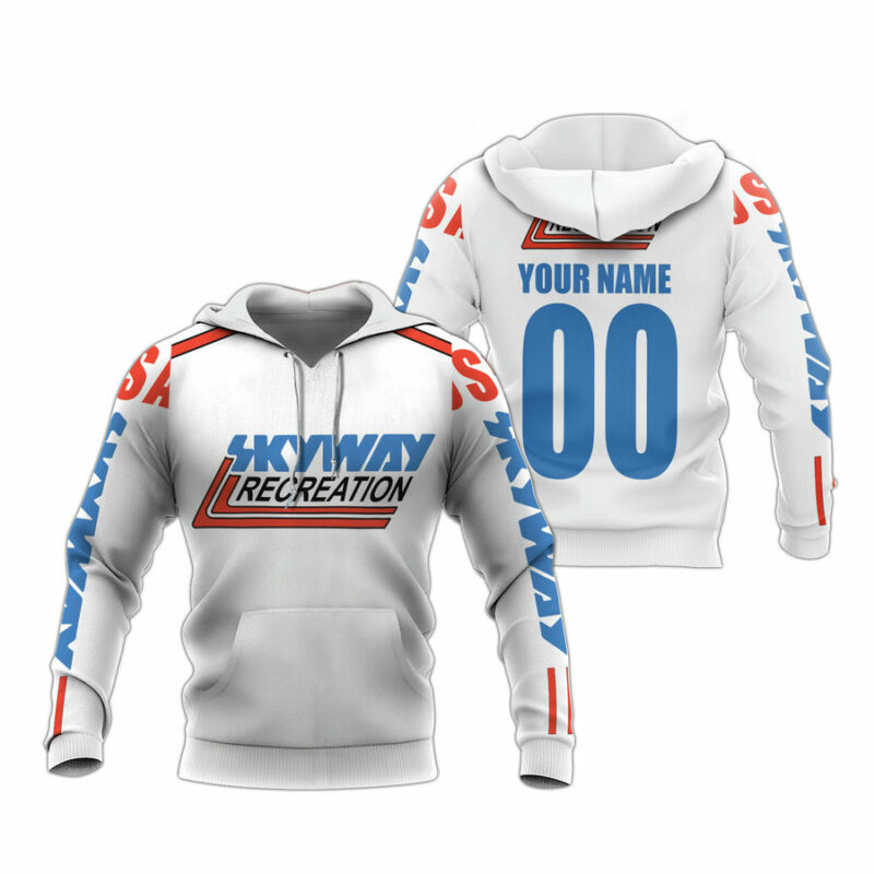Personalized Skyway Recreation Bmx Racing All Over Print Hoodie