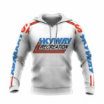 Personalized skyway recreation bmx racing all over print hoodie front side