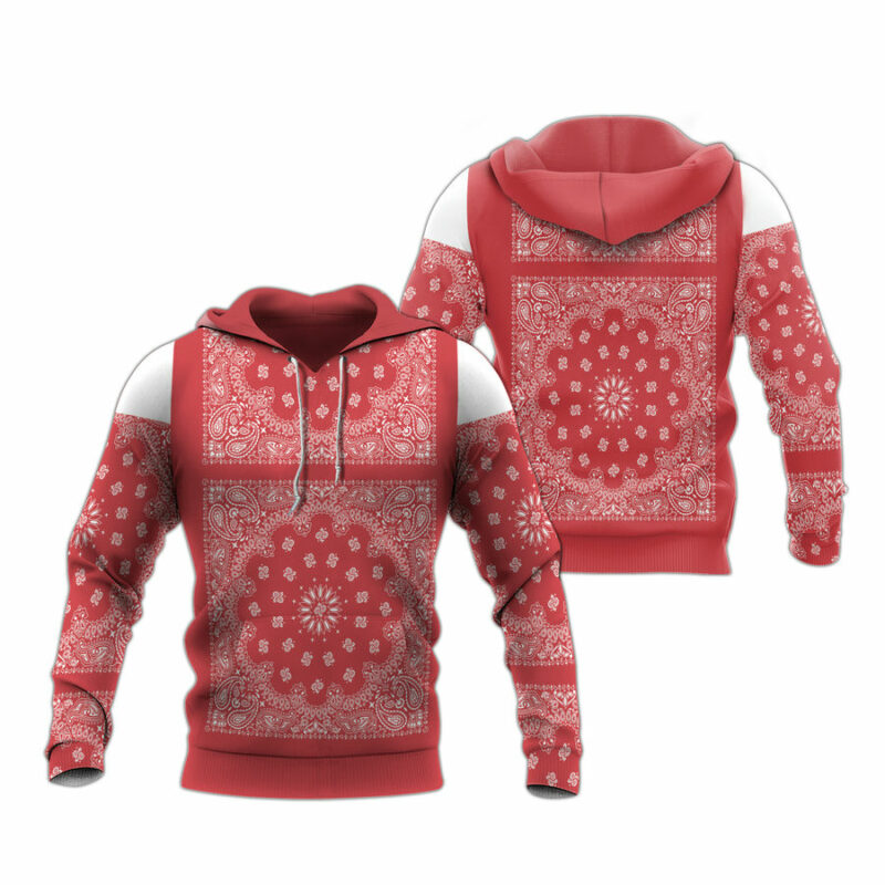Personalized Snoop Red Bandana All Over Print Hoodie
