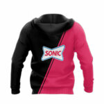 Personalized sonic drivein in my heart all over print hoodie back side