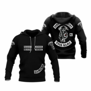 Personalized sons of anarchy no1828 all over print hoodie
