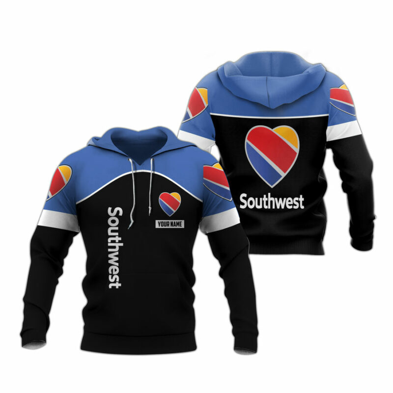 Personalized Southwest Airlines Logo In My Heart All Over Print Hoodie