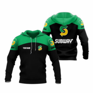 Personalized subway logo in my heart all over print hoodie