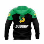 Personalized subway logo in my heart all over print hoodie back side