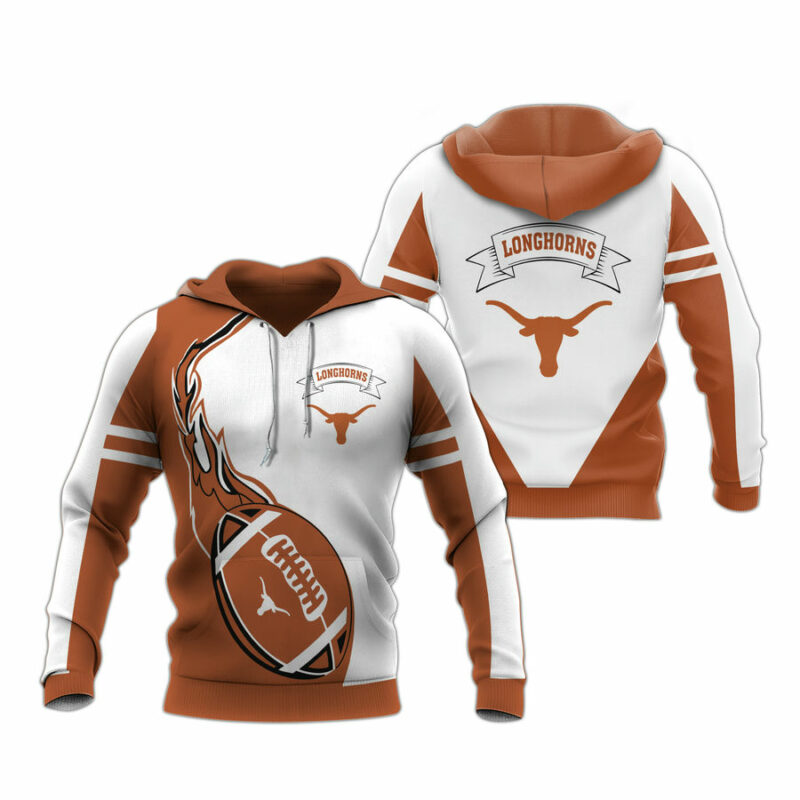 Personalized Texas Longhorns All Over Print Hoodie