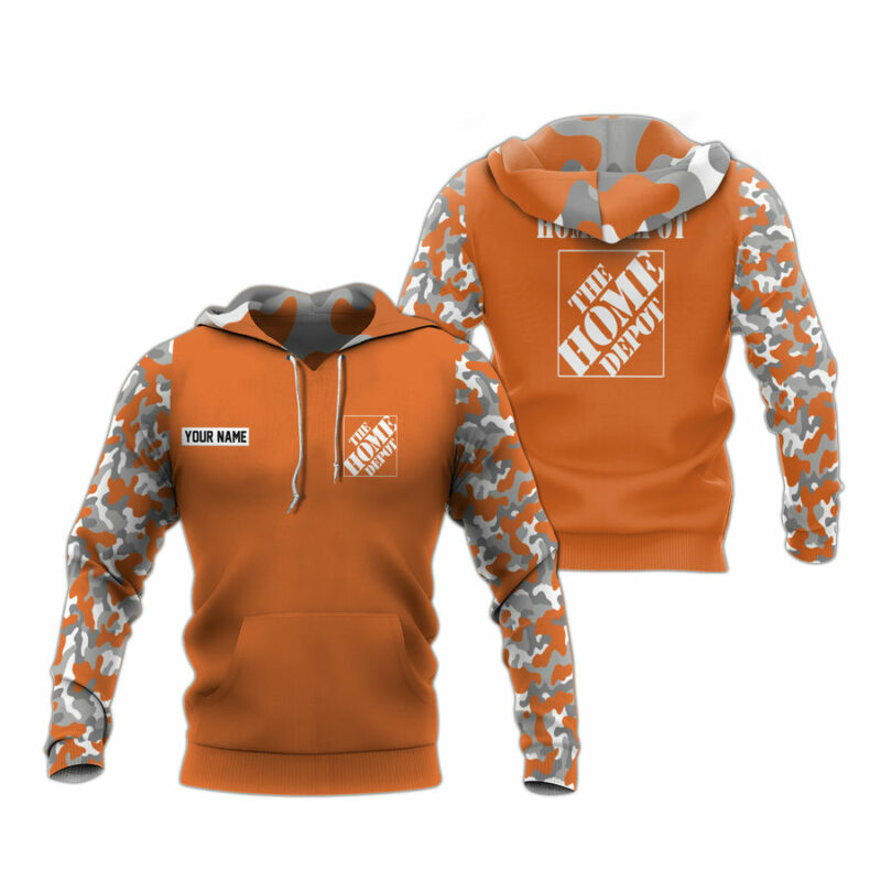 Personalized The Home Depot Camo All Over Print Hoodie