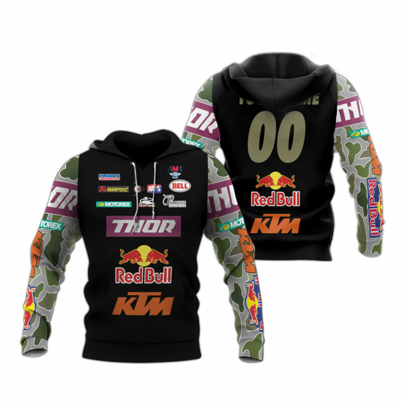 Personalized Thor Red Bull Ktm All Over Print Hoodie