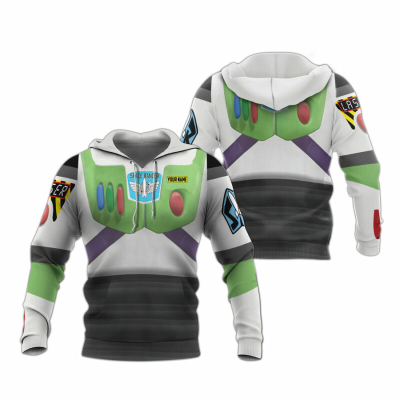 Personalized Toy Story Buzz Lightyear Space Ranger Cosplay All Over Print Hoodie