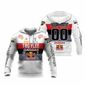 Personalized troylee gasgas red bull all over print hoodie