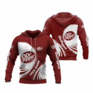 Personalized urban colorblock dr pepper all over print hoodie