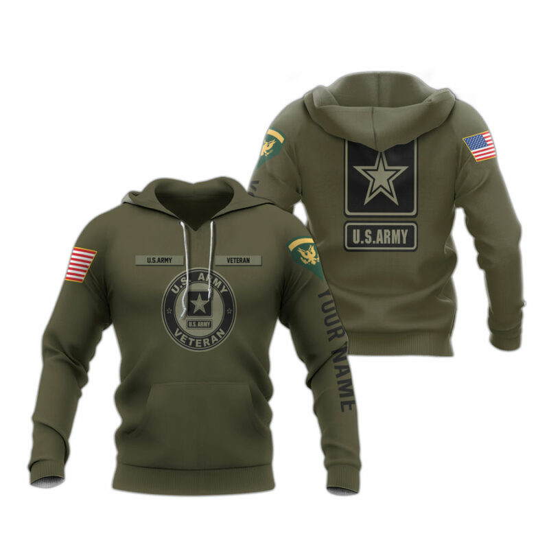 Personalized Us Army H4 Design All Over Print Hoodie