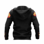 Personalized usmc enlisted dress all over print hoodie back side