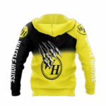 Personalized waffle house logo all over print hoodie back side