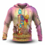 Personalized winnie the pooh winnie the pooh all over print hoodie front side