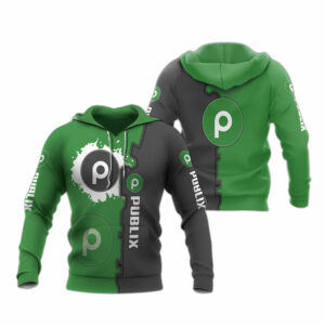 Publix logo brush all over print hoodie