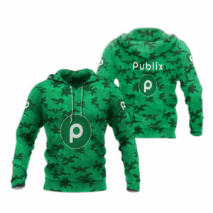 Publix logo camo all over print hoodie