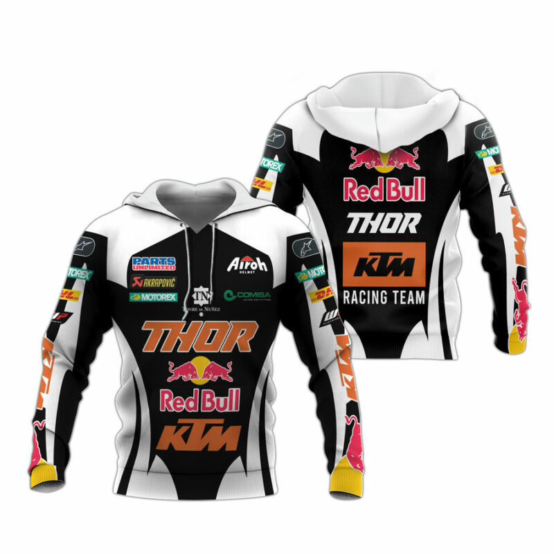 Red Bull Ktm Racing Thor All Over Print Hoodie