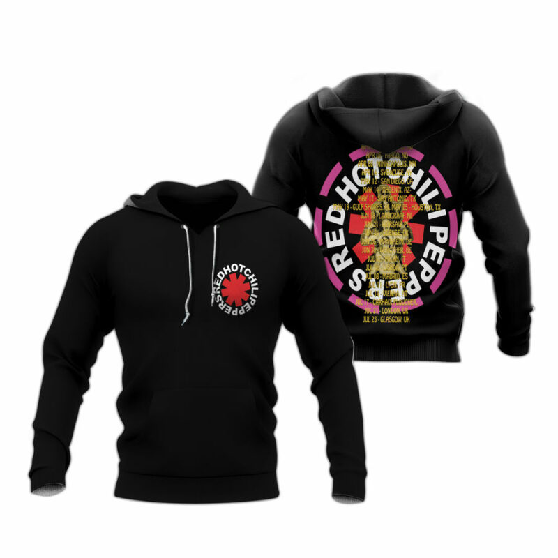 Red Hot Chili Peppers World 2023 Tour All Over Print Hoodie